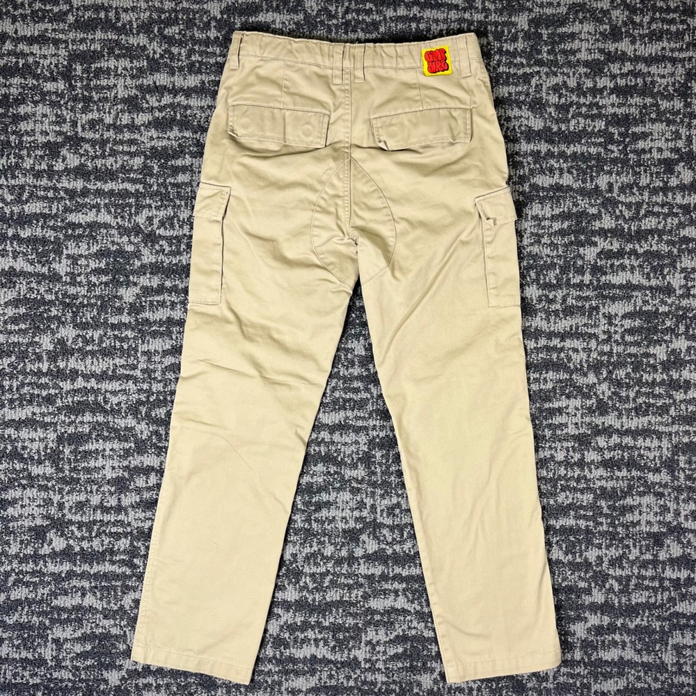 Y2K Empyre Relaxed Fit Cargo Skateboarding Pants Khaki Tan Mens 27 E0153423117C - Picture 3 of 12